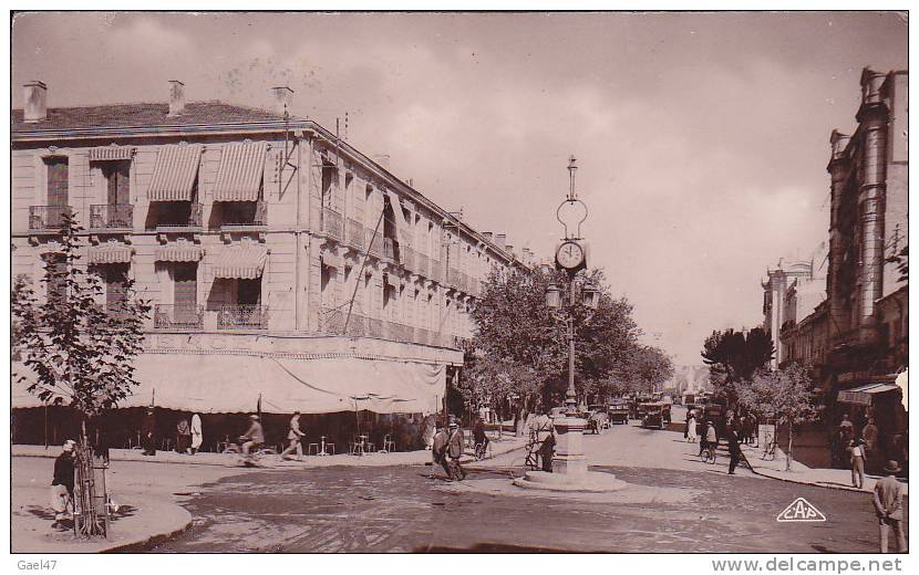 cpsm Réf-JP-Y238   (  Algérie )   La Rue Prudon  à  SIDI-BEL-ABBES en 1941