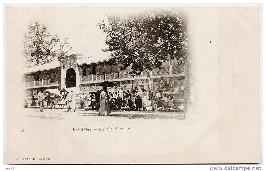 Algérie Sidi Bel Abbes Marché couvert Geiser précurseur peu courant 2 scans