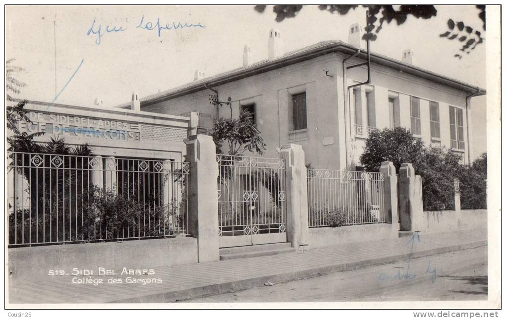 ALGERIE - SIDI BEL ABBES - Collège des Garçons