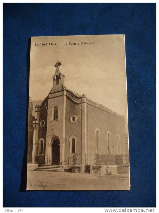 CPA avant 1906. Algérie. Sidi bel Abes. Le temple protestant.