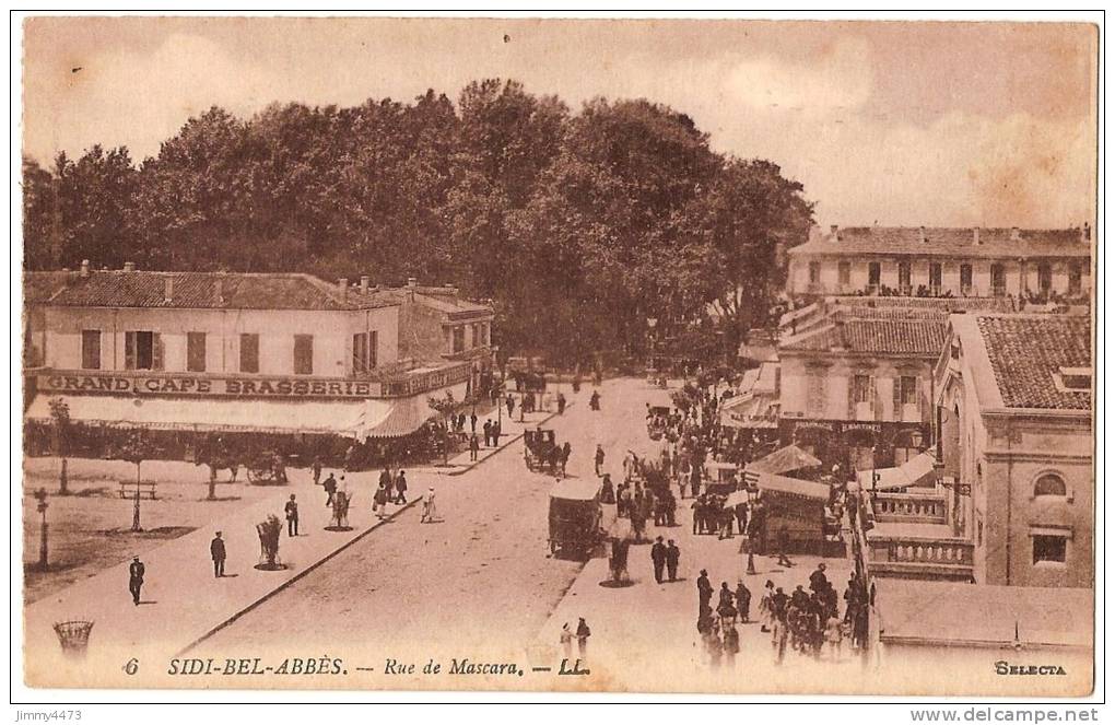 CPA 479 - Carte N°6 - SIDI BEL ABBES 22000 Algérie - 1922 - Rue de Mascara