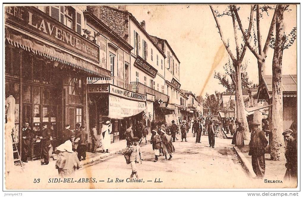 CPA 478 - Carte N°53 - SIDI BEL ABBES 22000 Algérie - 1922 - La Rue Catimat