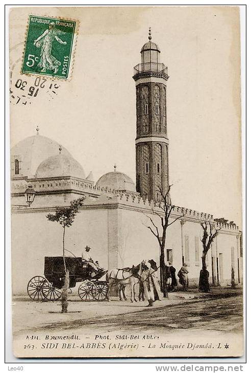 Sidi Bel Abbes Boumendil mosquée Djamaa attelage