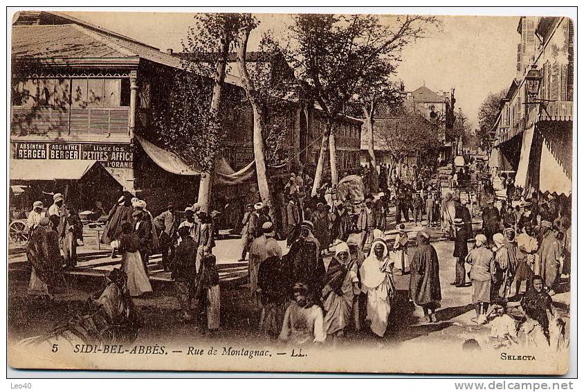 Algérie Sidi Bel Abbes Rue de Montagnac Très animée