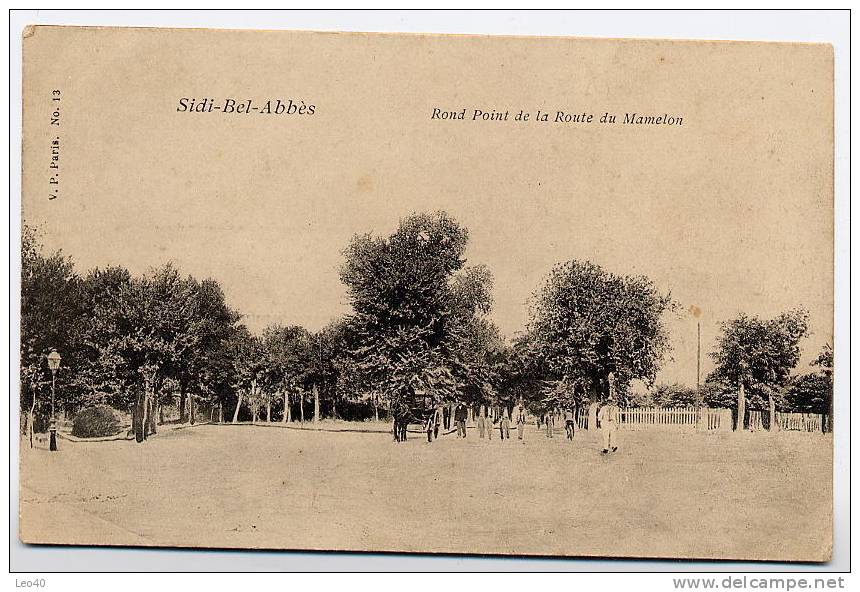 Algérie Sidi Bel Abbes Rond Point de la route du Mamelon Assez rare