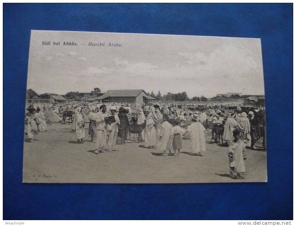 CPA Sidi bel Abbès... Algérie.. marché arabe