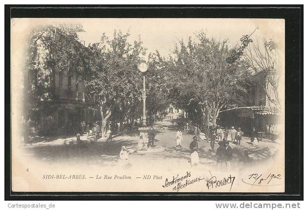 CPA Sidi-bel-Abbes, La Rue Prudbon