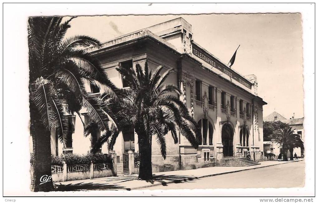 CPSM ALGERIE - SIDI-BEL-ABBES - La Poste - Très Beau Plan de l'Edifice Public