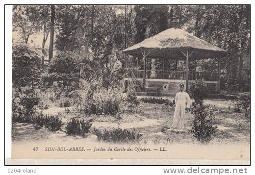 Algérie  - Sidi Bel Abbès - Jardin du Cercle des Officiers   Achat immédiat