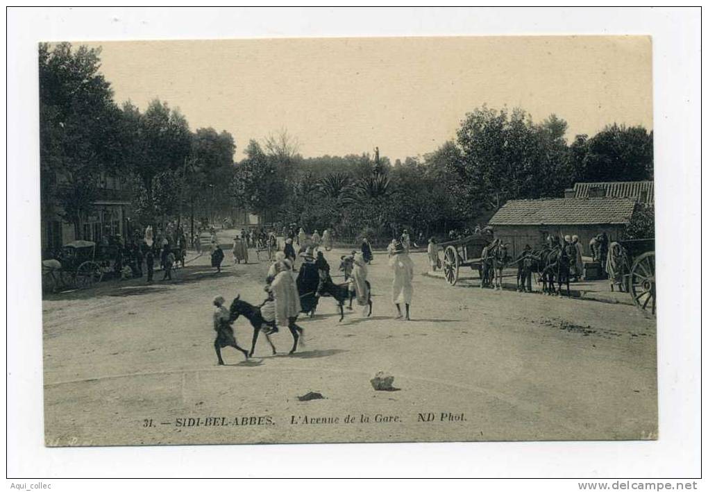 ALGERIE SIDI BEL ABBES AVENUE DE LA GARE
