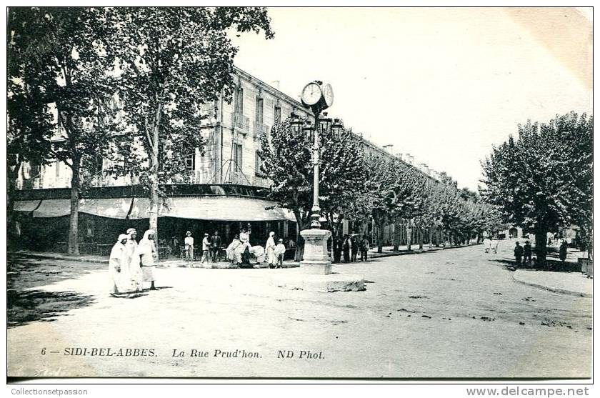 ALGERIE SIDI BEL ABBES La rue Prud'Hon BELLE ANIMATION