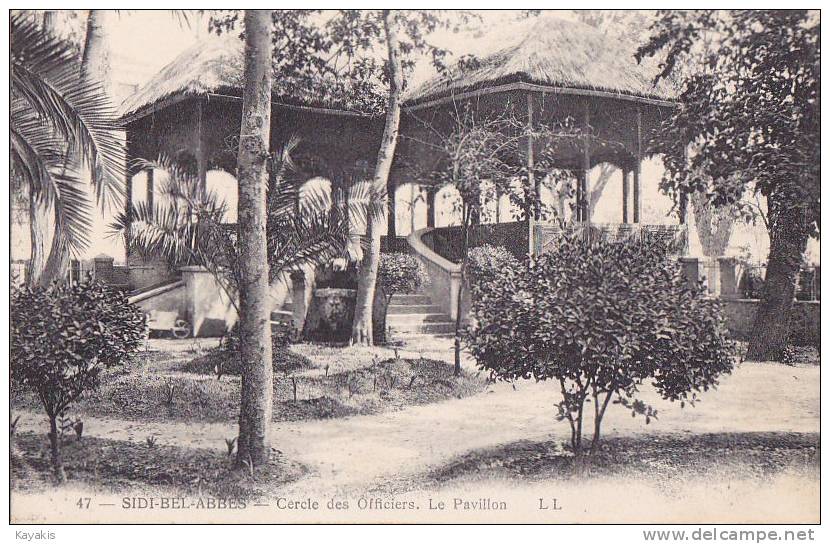 n - Cpa SIDI-BEL-ABBES -  Cercle des Officiers - Le Pavillon