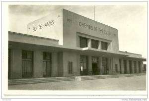 ALGERIE - SIDI BEL ABBES - LA GARE P.L.M. -     DATEE DE 1941  -   EDITIONS PHOTO AFRICAINES ALGER