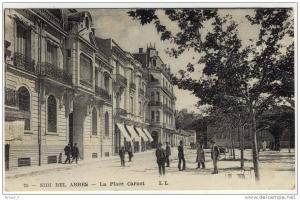 ALGERIE-SIDI-BEL-ABBES-la place carnot animée bon etat