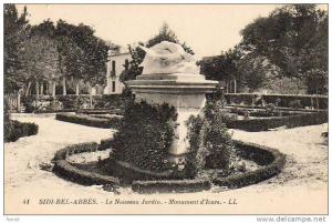 ALGERIE  SIDI BEL ABBES   Le Nouveau Jardin- Monument d´Icare   ..... ( Ref FA660 )