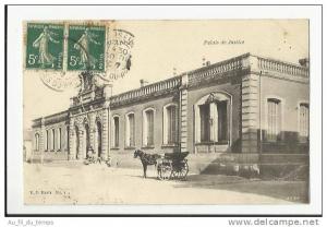 SIDI-BEL-ABBES , PALAIS DE JUSTICE , ATTELAGE