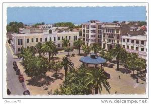 (Algérie) 067, Sidi Bel Abbès, CAP 86, Place Carnot et le Tribunal, kiosque