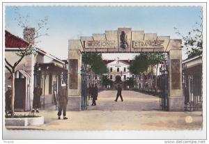 SIDI BEL ABBES   CASERNE DE LA REGION ETRANGERE CARTE  CIRCULEE