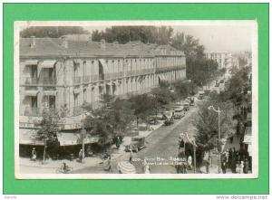 CPA  ALGERIE  -  SIDI-BEL-ABBES  -  509  Avenue de la Gare  ( en 1938 )  Animée Autos