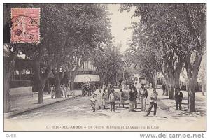 Sidi-Bel-Abbés,le cercle militaire et l´avenue de la gare,envoyée en Suisse,1906