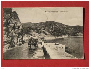 CPA - Philippeville (Skikda) (Algérie) - La Corniche - Attelage