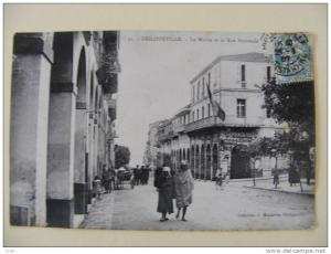 CPA - Philippeville (Skikda)  (Algérie) - La Mairie et la rue Nationale