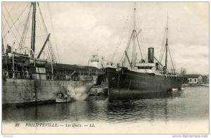 philippeville les quais LL 33 paquebot voilier