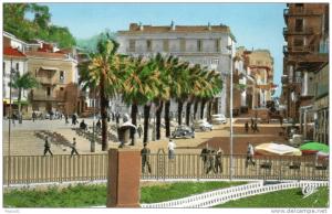 CARTE POSTALE. ALGERIE. SKIKDA. PHILIPPEVILLE. AVENUE CLEMENCEAU.