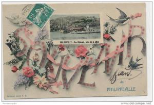 ALGERIE )) SKIKDA   PHILIPPEVILLE    SOUVENIR  COLL IDEALE PS