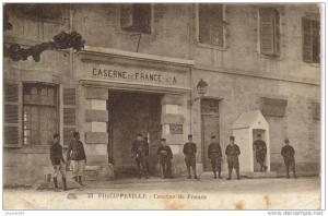 CPSM MILITAIRE SKIDDA ex. PHILIPPEVILLE (Algérie) - Caserne de france