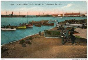 PHILIPPEVILLE Barques de Pêcheurs de Sardines.