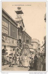 Philippeville Skikda - Le Marché animé - CPA