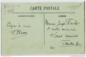 Algérie PHILIPPEVILLE PLACE la MARINE le SKIKDA Kiosque Musique CPA 1910s à FISCHER Maitre Mecanicien SOUS MARIN Toulon