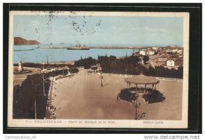 CPA Philippeville, Place du Marque et le Port