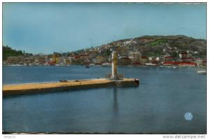 CPSM PHILIPPEVILLE-VUE GENERALE ET LA PASSE