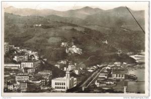 CPSM SKIKDA ex PHILIPPEVILLE (Algérie) - Le Central et la Corniche pris en avion