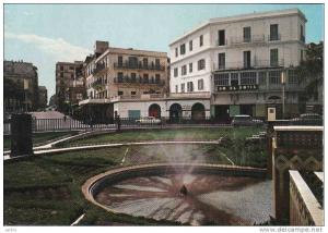 Algerie, Skikda, L´Hotel Royal, autos-voitures, fontaine, circulé oui 1974