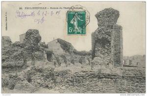 ALGERIE  PHILIPPEVILLE  (skikda)  ruines du théâtre romain   2 scans