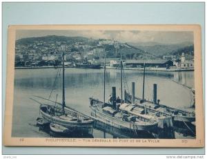 Vue Générale du Port et de la Ville PHILIPPEVILLE / Anno 1925 ( zie foto voor details )