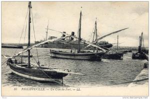 ALGERIE(PHILIPPEVILLE) BATEAU DE PECHE
