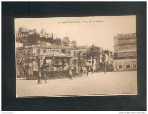 Algérie - PHILIPPEVILLE - Place de la Marine ( animée Ed. Idéale P.S. )