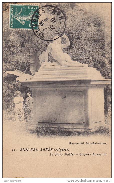 SIDI -BEL-ABBES  -Le Parc Public -Orphée Expirant