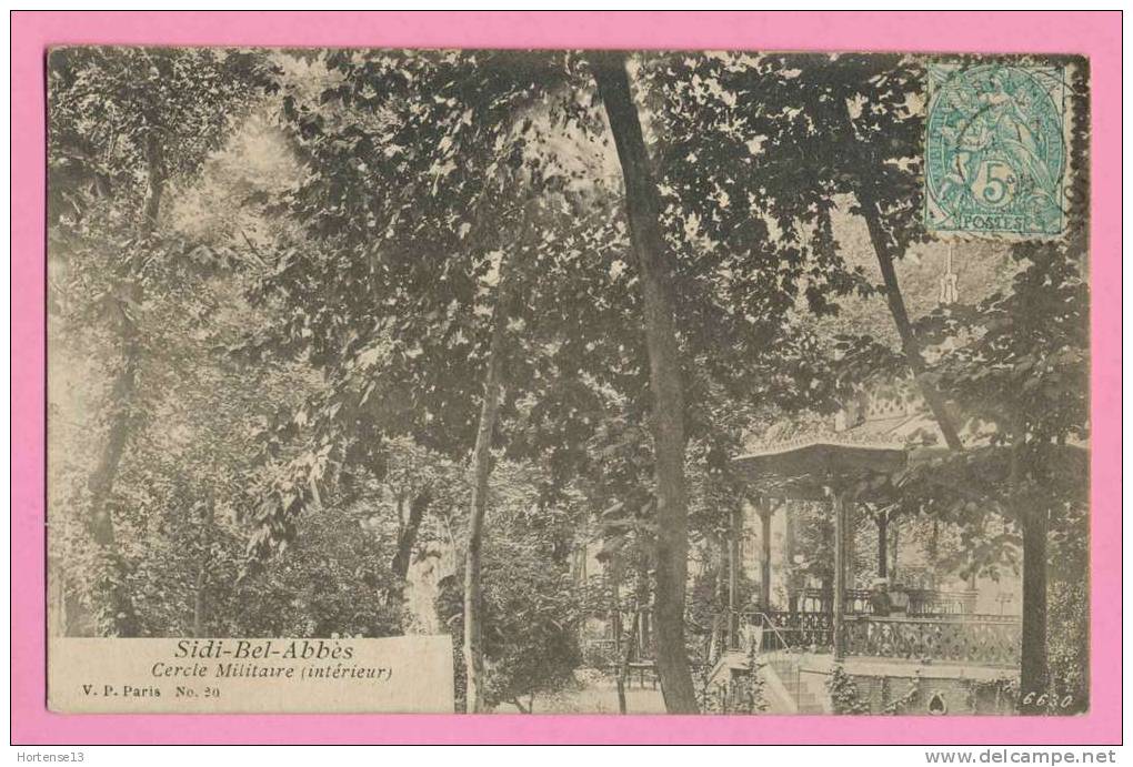 CPA - Sidi-Bel-Abbès - Cercle militaire intérieur