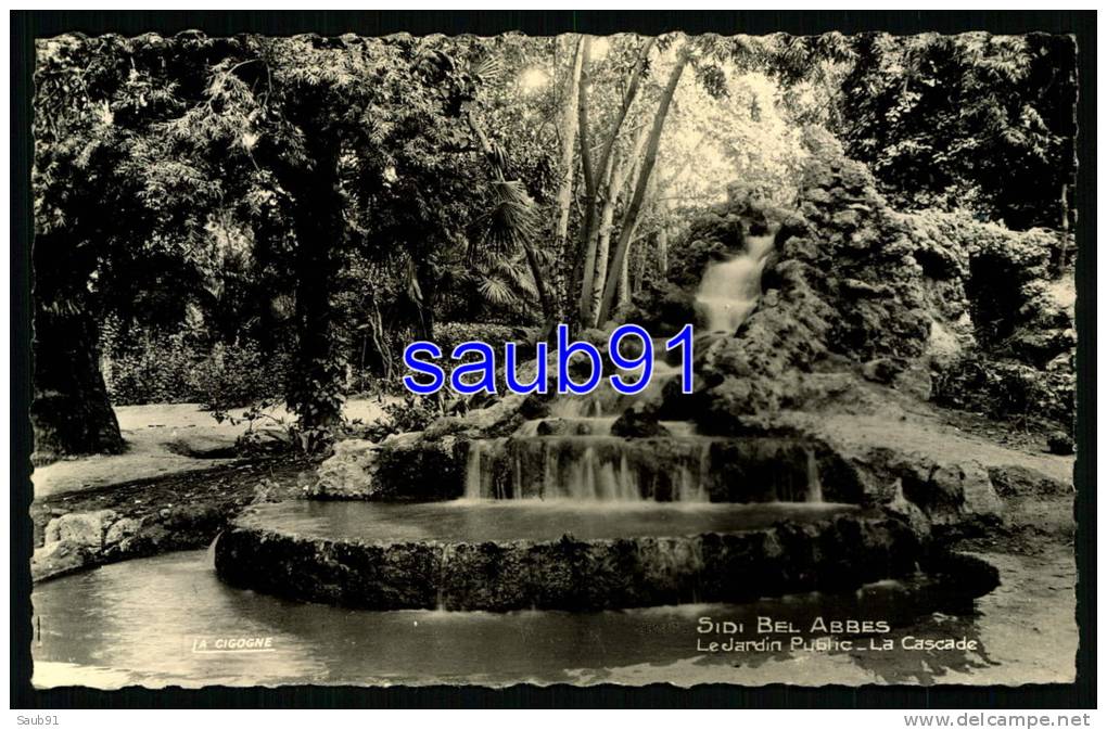 Sidi Bel Abbès -  Le Jardin Public - la Cascade   -  Réf  24250