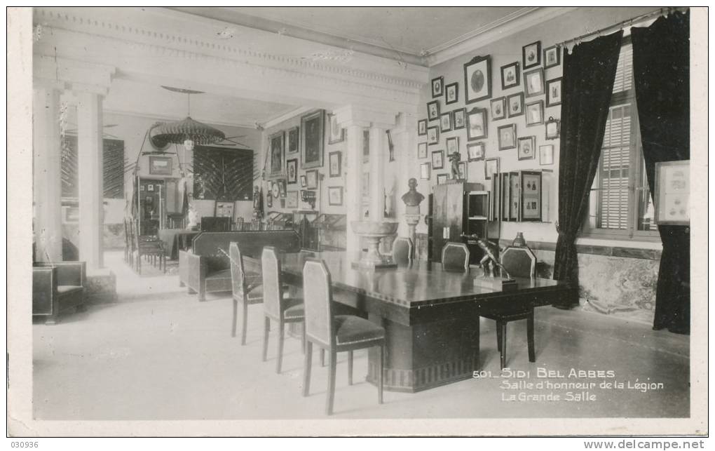cpa-algérie-sidi bel abbès-salle d´honneur de la legion-