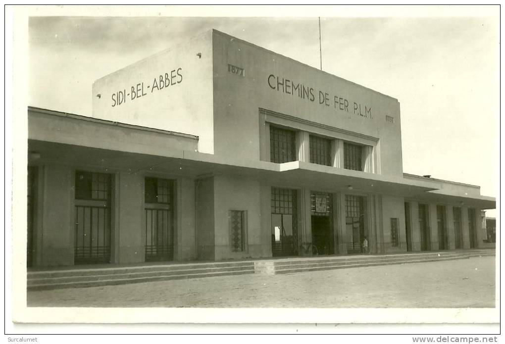 ALGERIE - SIDI BEL ABBES - LA GARE P.L.M. -     DATEE DE 1941  -   EDITIONS PHOTO AFRICAINES ALGER