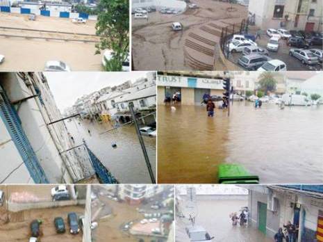 Chutes de pluies exceptionnelles:  Alger a frôlé la catastrophe