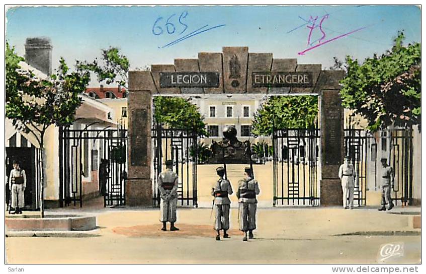 ALGERIE , SIDI BEL ABBES , Caserne légion étrangere , * 180 09