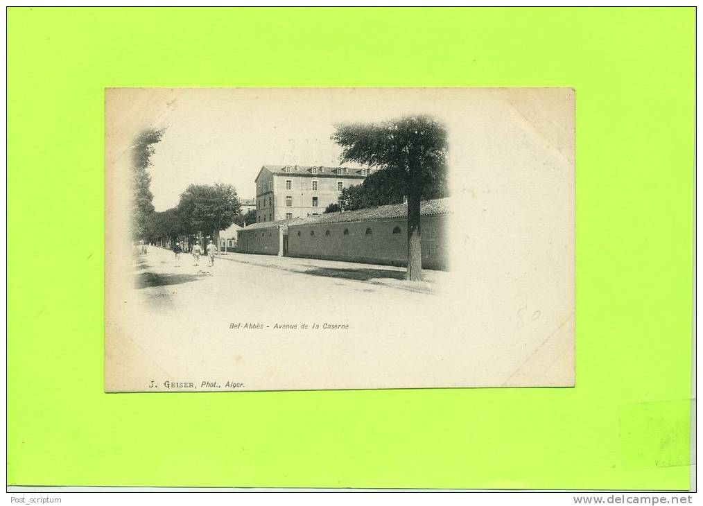 Afrique - Algérie - Bel Abbès - avenue de la caserne