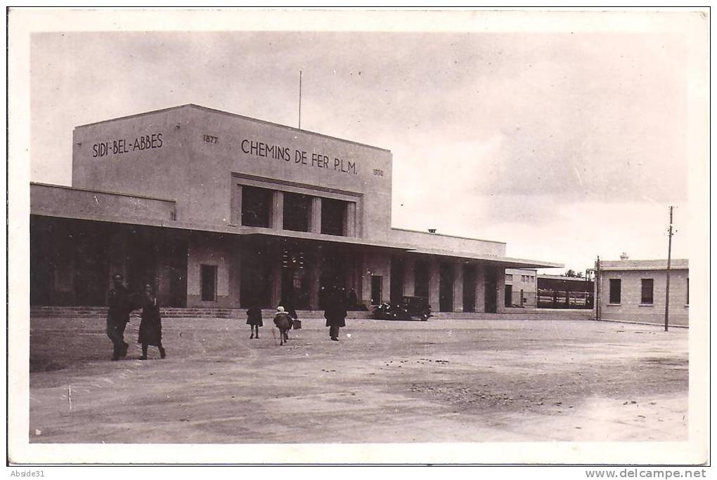 SIDI BEL ABBES  -  La Gare P.L.M.